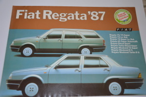Autoprospekt Fat Regata Großformat 1986