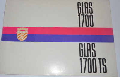 Autoprospekt Glas 1700 1966 mit TS
