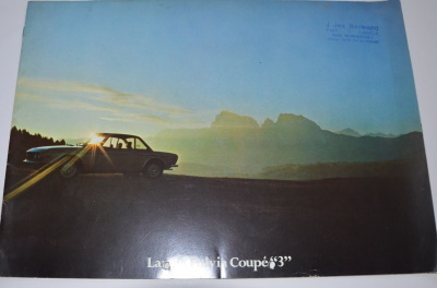 Autoprospekt Lancia Fulvia Coupe 3 Großformat