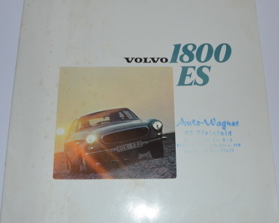 alter Autoprospekt Volvo 1800 ES Großformat