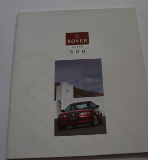 Autoprospekt Rover Serie 600 6 - 94 Großformat