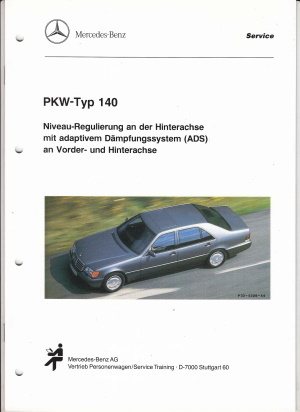 Niveauregulierung Mercedes S Klasse W140 1991