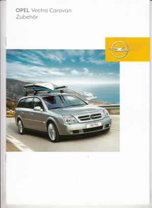 Autoprospekt Opel Vectra Caravan Zubehör 8 - 2003