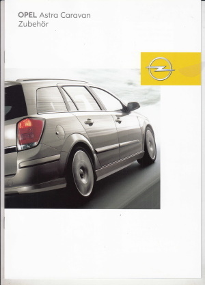 Autoprospekt Opel Astra Caravan Zubehör 8 - 2004