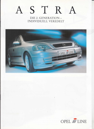 Autoprospekt Opel Astra i Line 4 - 1998