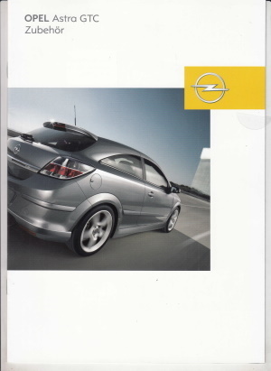 Autoprospekt Opel Astra GTC Zubehör 1 - 2005