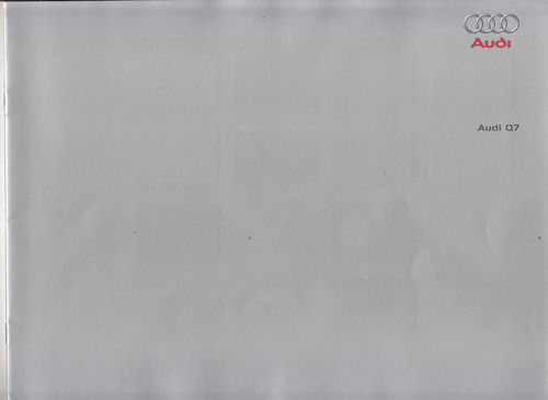 Farbkarte Audi Q7 9 - 2005