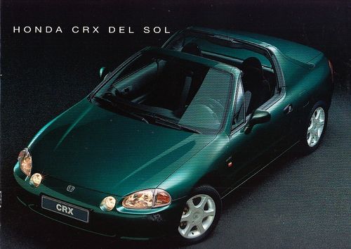 Autoprospekt Honda CRX Del Sol Juni 1995