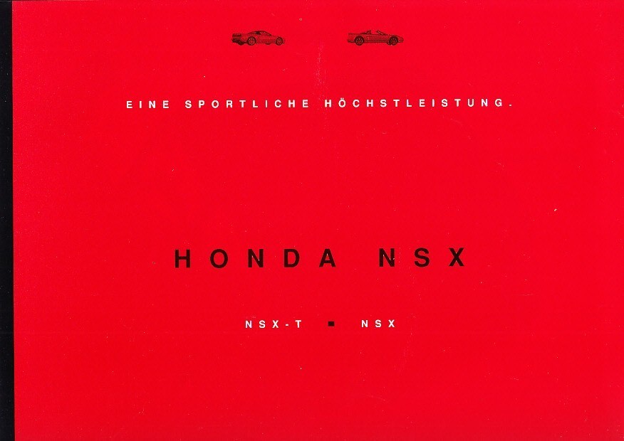 Autoprospekt Honda NSX Juli 1995