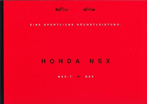 Autoprospekt Honda NSX Mai 1995