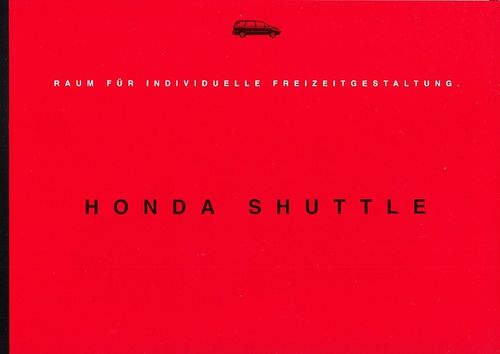 Autoprospekt Honda Shuttle Juni 1995