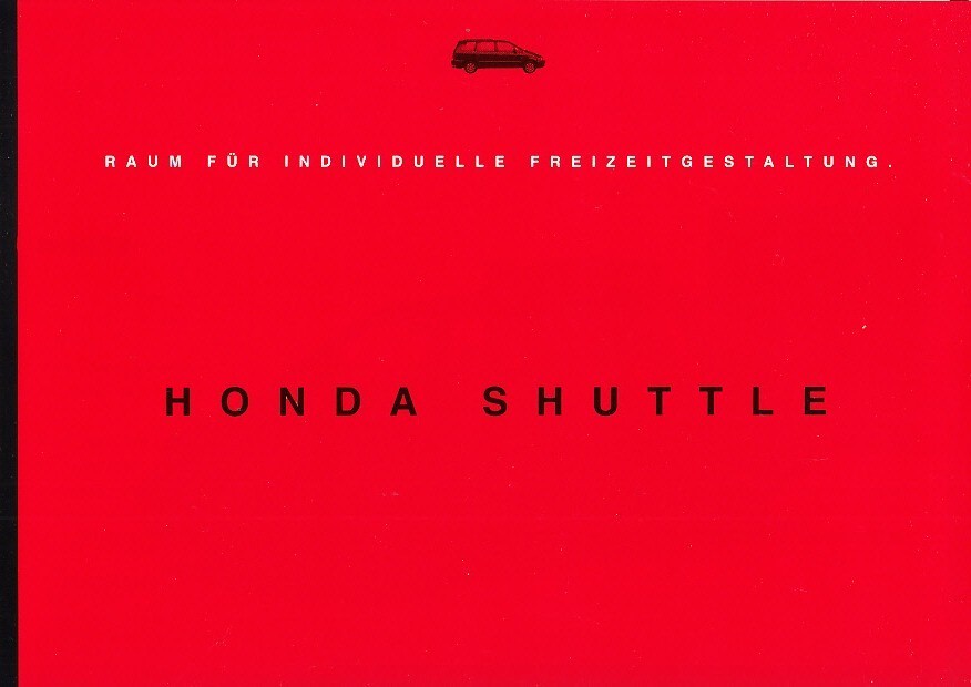 Autoprospekt Honda Shuttle Juni 1995