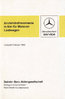 Anziehdrehmomente für Motoren LKW Mercedes 1983