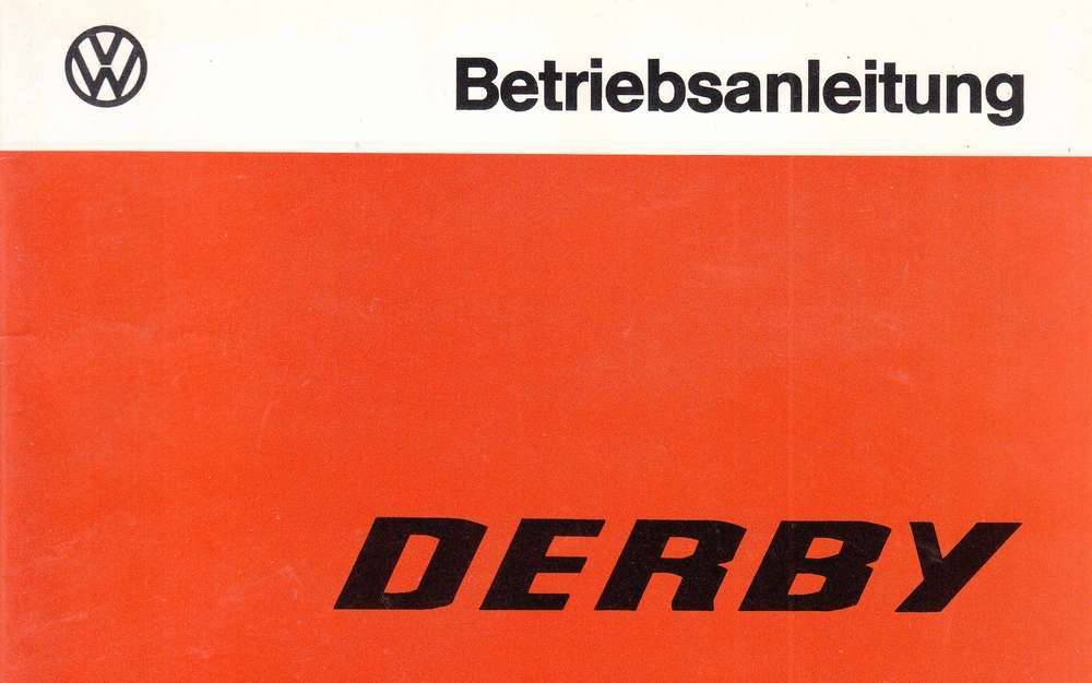 Betriebsanleitung VW Derby 1 - 1977