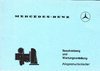 Wartungsanleitung Mercedes Abgasturbolader 1978
