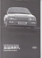 Ford Sierra Technikprospekte