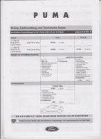 Ford Puma Preislisten