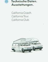 VW California Technikprospekte