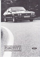 Ford Capri Technikprospekte