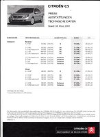 Citroen C5 Preislisten