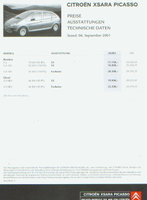Citroen Xsara Preislisten