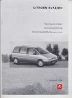 Citroen Evasion Technikprospekte
