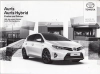 Toyota Auris Preislisten