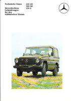 Mercedes G Klasse Technikprospekte