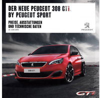 Peugeot 308 Preislisten
