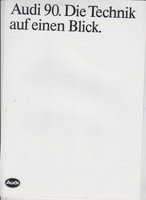 Audi 90 Technikprospekte