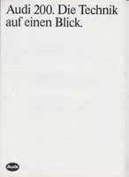 Audi 200 Technikprospekte
