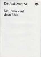 Audi A4 Technikprospekte