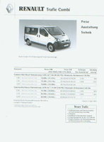 Renault Trafic Preislisten