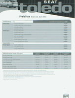 Seat Toledo Technikprospekte