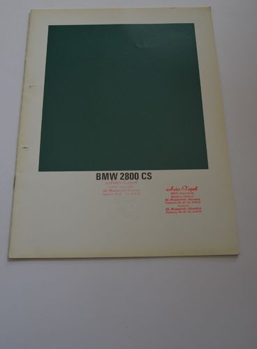 Autoprospekt BMW 2800 CS 1970
