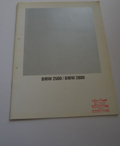 Autoprospekt BMW 2500 - 2800 1970