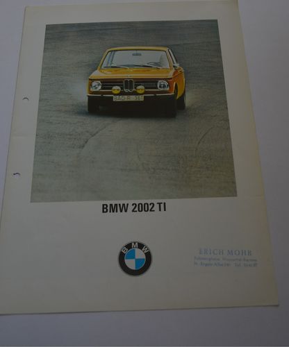 Autoprospekt BMW 2002 TI 1969