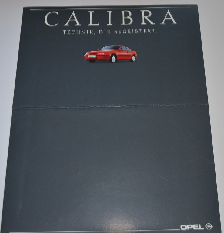 Prospekt Opel Calibra 9 - 1989 Großformat