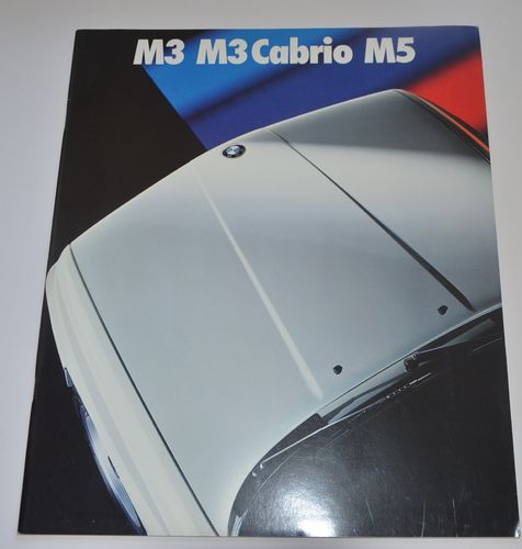 Prospekt BMW M3 - M3 Cabrio - M5 1989