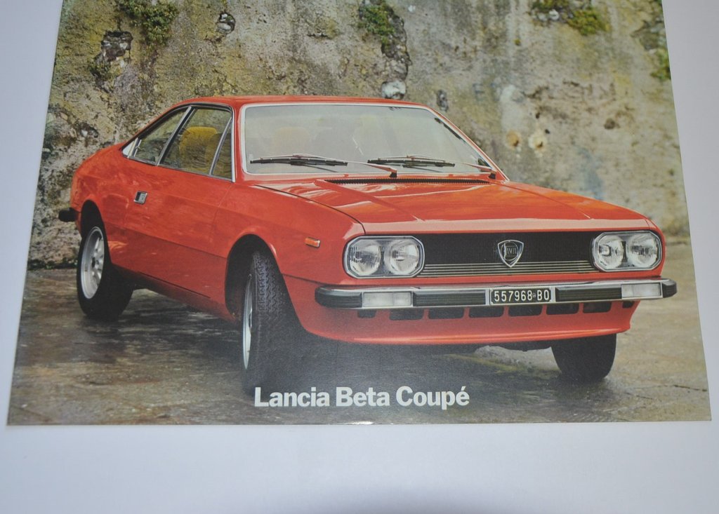 Prospekt Lancia Beta Coupe 2 - 1976 rar