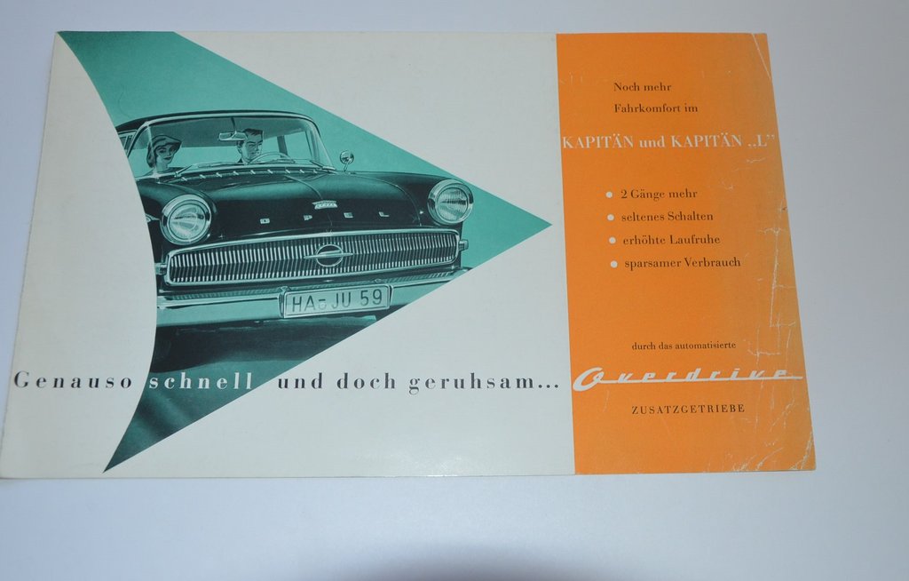 Prospekt Opel Kapitän  - Kapitän L 50er Jahre
