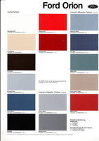 Ford Orion Farbkarten