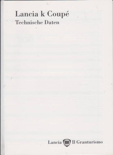 Lancia K Coupe Prospekt Technik 1997